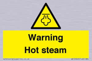 Warning Hot steam